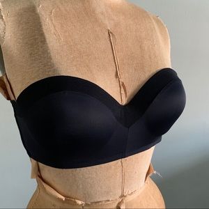 Lively Strapless Bra Set Size 38B Black & Nude